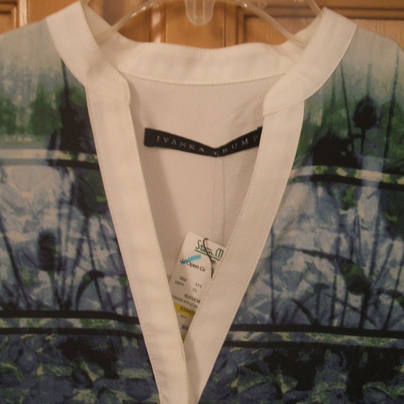 IVANKA TRUMP TUNIC BLOUSE SZ XS NWT - Picture 4 of 5